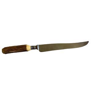 Vintage Royal Brand Sharp Cutter Sheffield Horn Style Handle Carving Knife